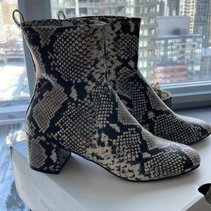 Snake Skin Booties